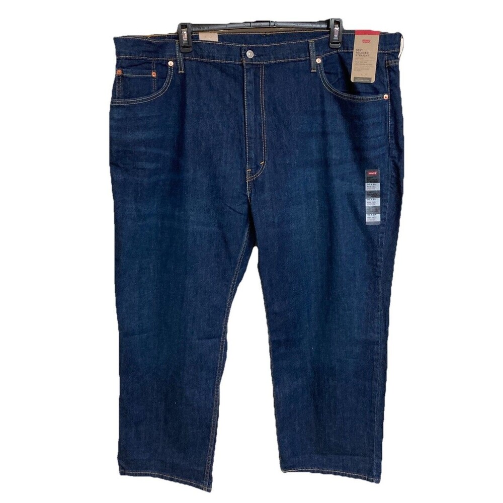 Men's Levi's 559 Relaxed Fit Straight Leg Jeans Blue Dark Wash Size 50x29 NWT